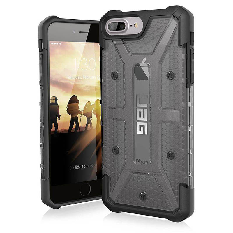 mobiletch-UAG-iPhone-8-7-6-6s-Plus-5-5-inch-screen-Plasma-Feather-Light-Rugged-ash-bLACK